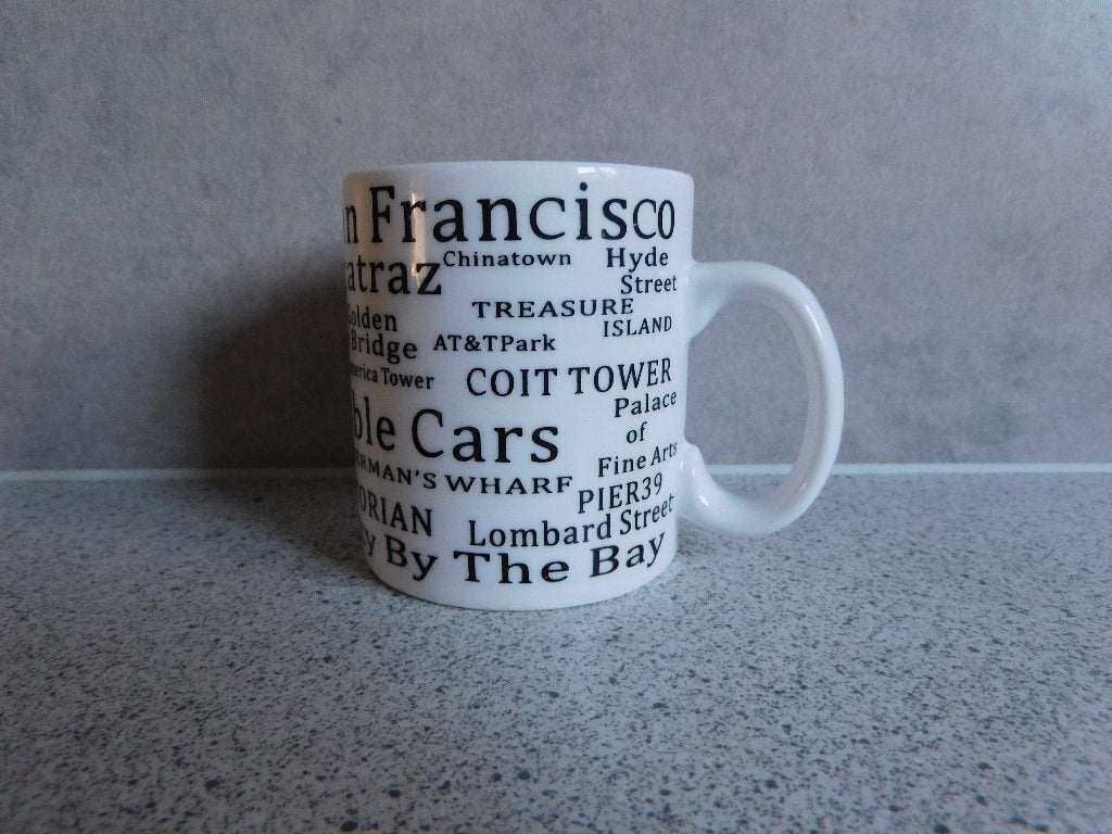 Mok 7x6,2 cm. Highlights San Francisco, Huis en Inrichting, Overige merken, Ophalen of Verzenden, Zo goed als nieuw, Overige stijlen