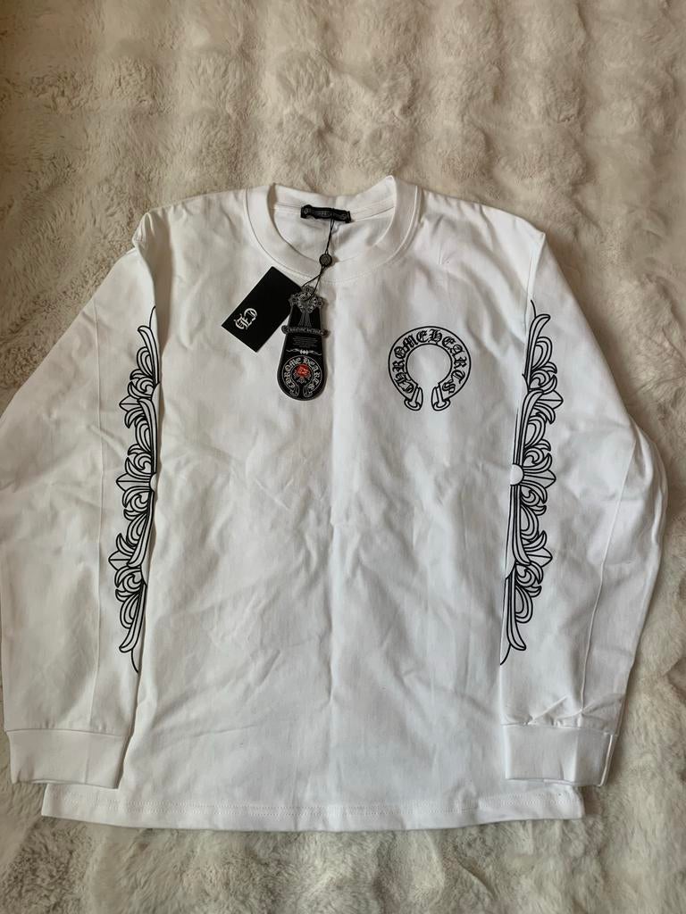 Chrome Hearts Lange Mouwen T-shirt Wit - Nieuw met labels, Kleding | Heren, Ophalen of Verzenden, Nieuw, Overige maten, Wit