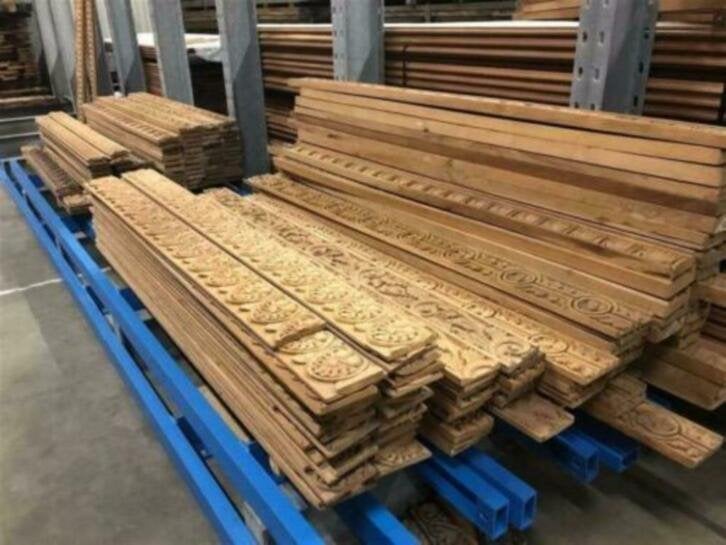 Teak houten snijwerk uniek diverse soorten lijsten en consol, Doe-het-zelf en Verbouw, Hout en Planken, Ophalen of Verzenden, Nieuw