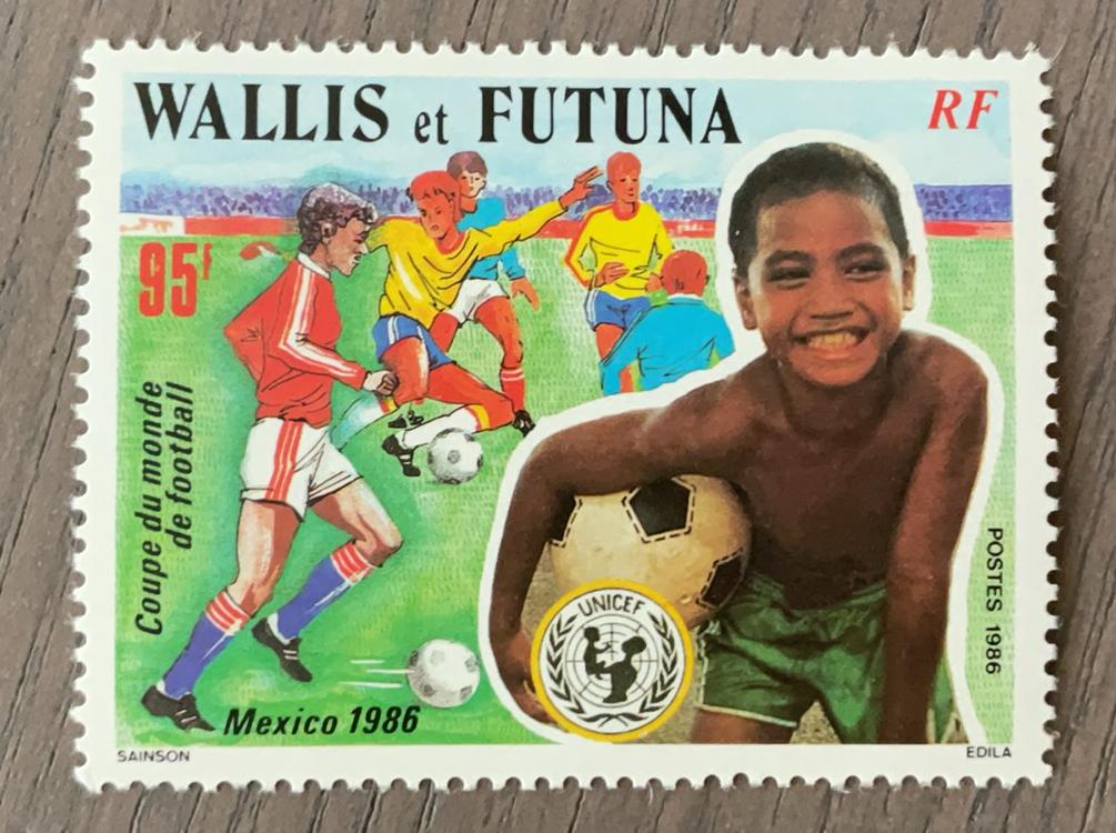 Wallis et Futuna - WK VOETBAL 1986 UNICEF, Ophalen of Verzenden, Postfris, Sport