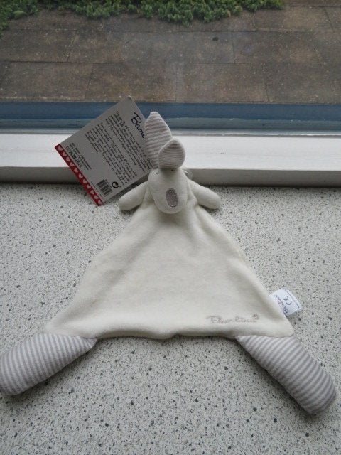 Knuffeldoek konijn merk Bambino van Kruidvat met smalle kop, Ophalen of Verzenden, Met label, Wit, Konijn