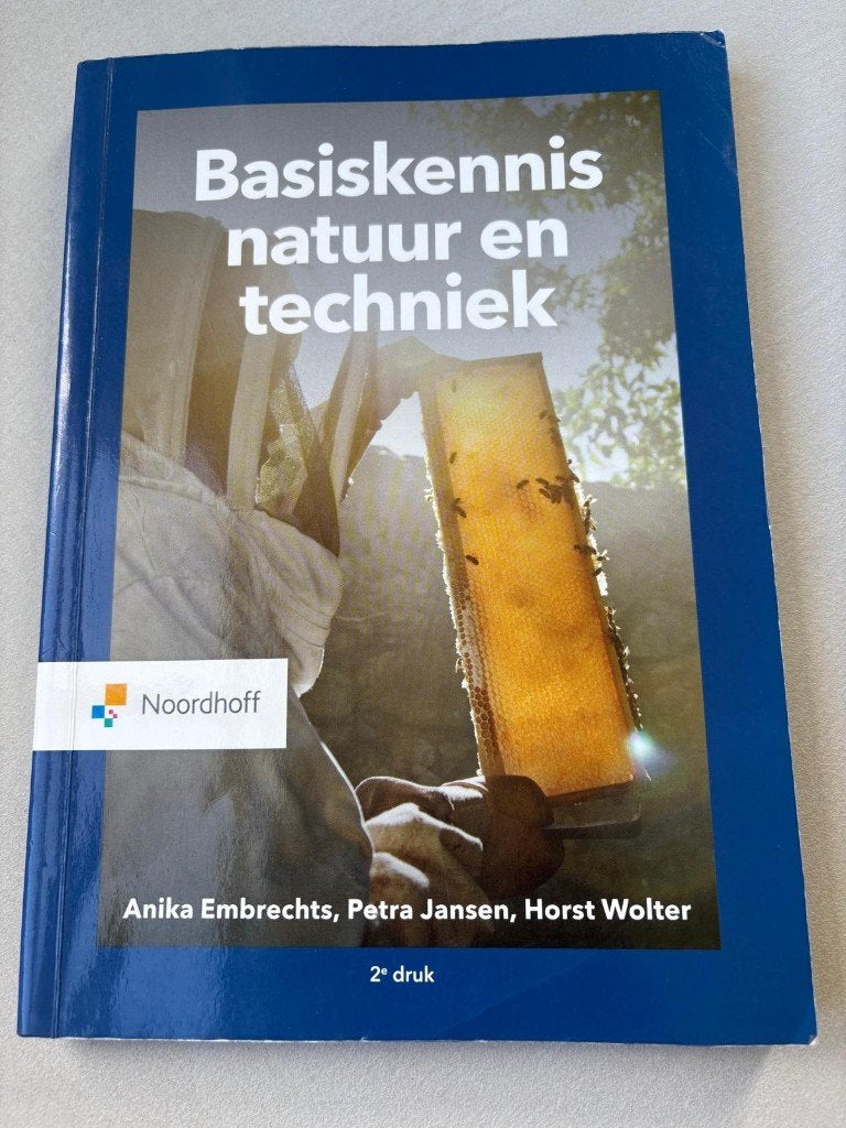 Basiskennis natuur en techniek, Boeken, Zo goed als nieuw, Anika Embrechts, Petra Jansen, Horst Wolter, Beta, HBO