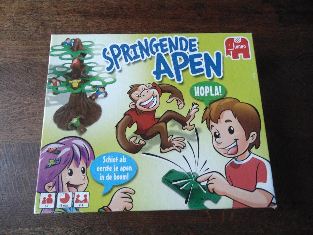 Springende Apen Spel van Jumbo, Een of twee spelers, Ophalen of Verzenden, Gebruikt, Jumbo