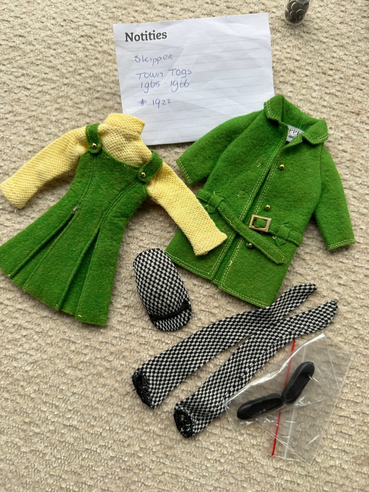 Vintage kleding voor skipper Town Togs #1922, Ophalen of Verzenden, Gebruikt, Kleertjes