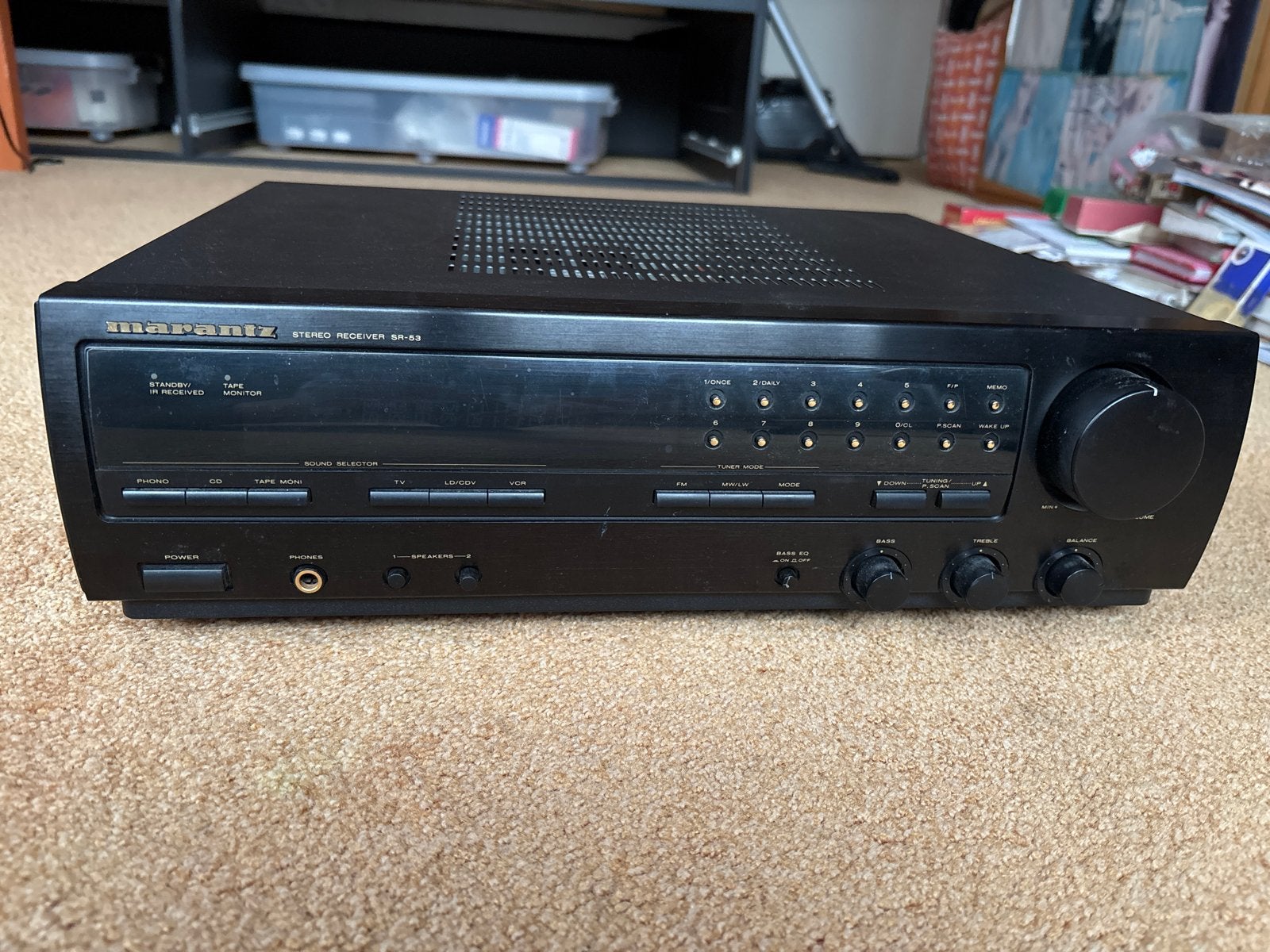 Marantz SR-53 Stereo Receiver - Vintage Audio, Gebruikt, 60 tot 120 watt, Stereo, Ophalen