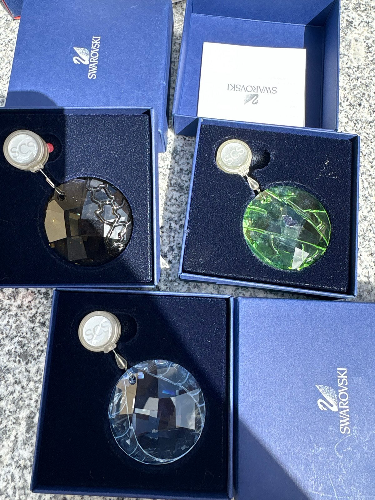 Swarovski Raamornamenten Bedreigde Dieren Set (3), Ophalen, Zo goed als nieuw, Huisaccessoire