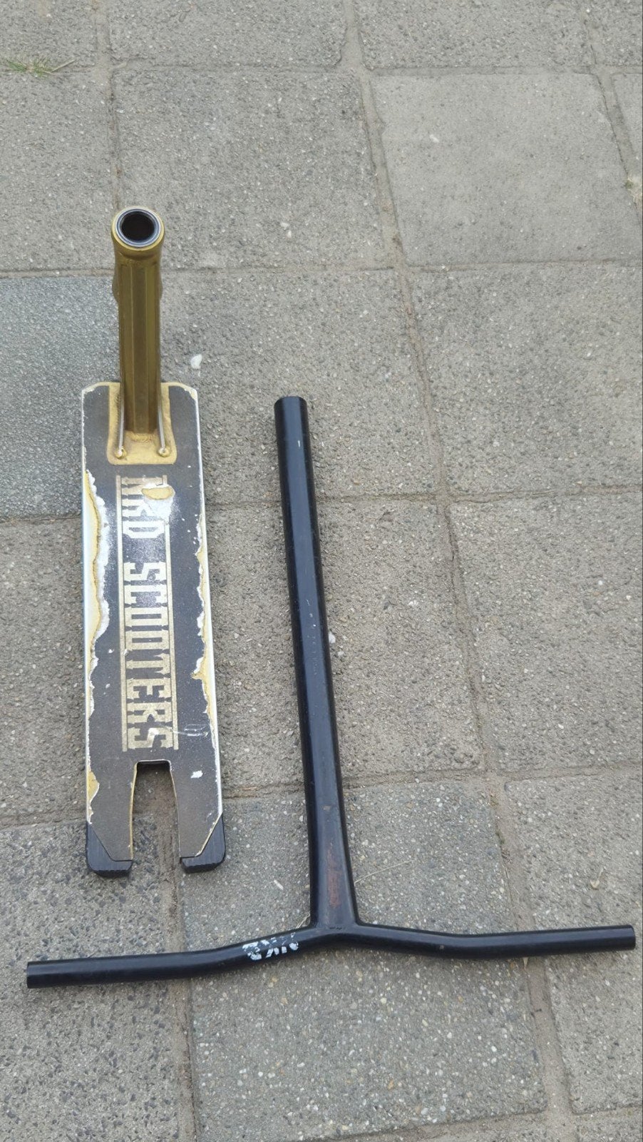 NKD stuntstep onderdelen(stuur en deck), Ophalen of Verzenden, Gebruikt, Overige typen, NKDscooters
