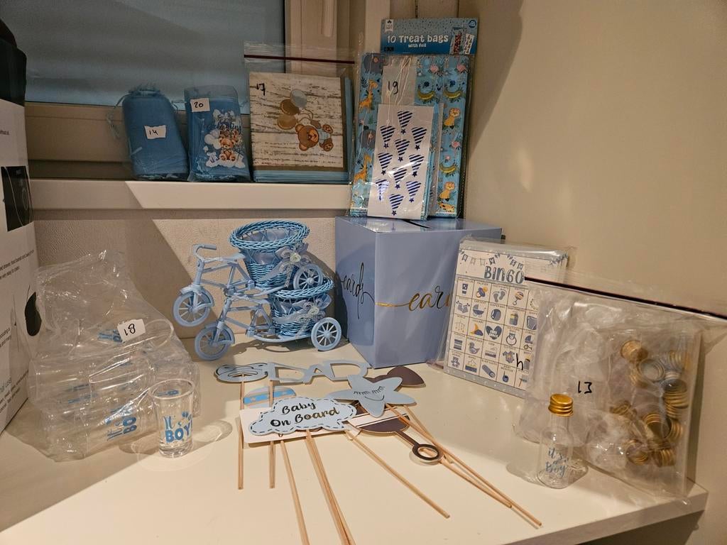 Veel spullen voor babyshower boy, Ophalen of Verzenden, Overige typen