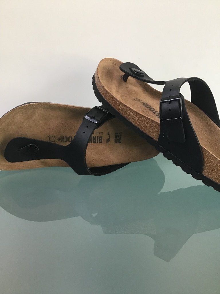Birkenstock 38 Gizeh | Nieuw! | slippers | Gratis verzenden, Slippers, Verzenden, Zwart, Nieuw