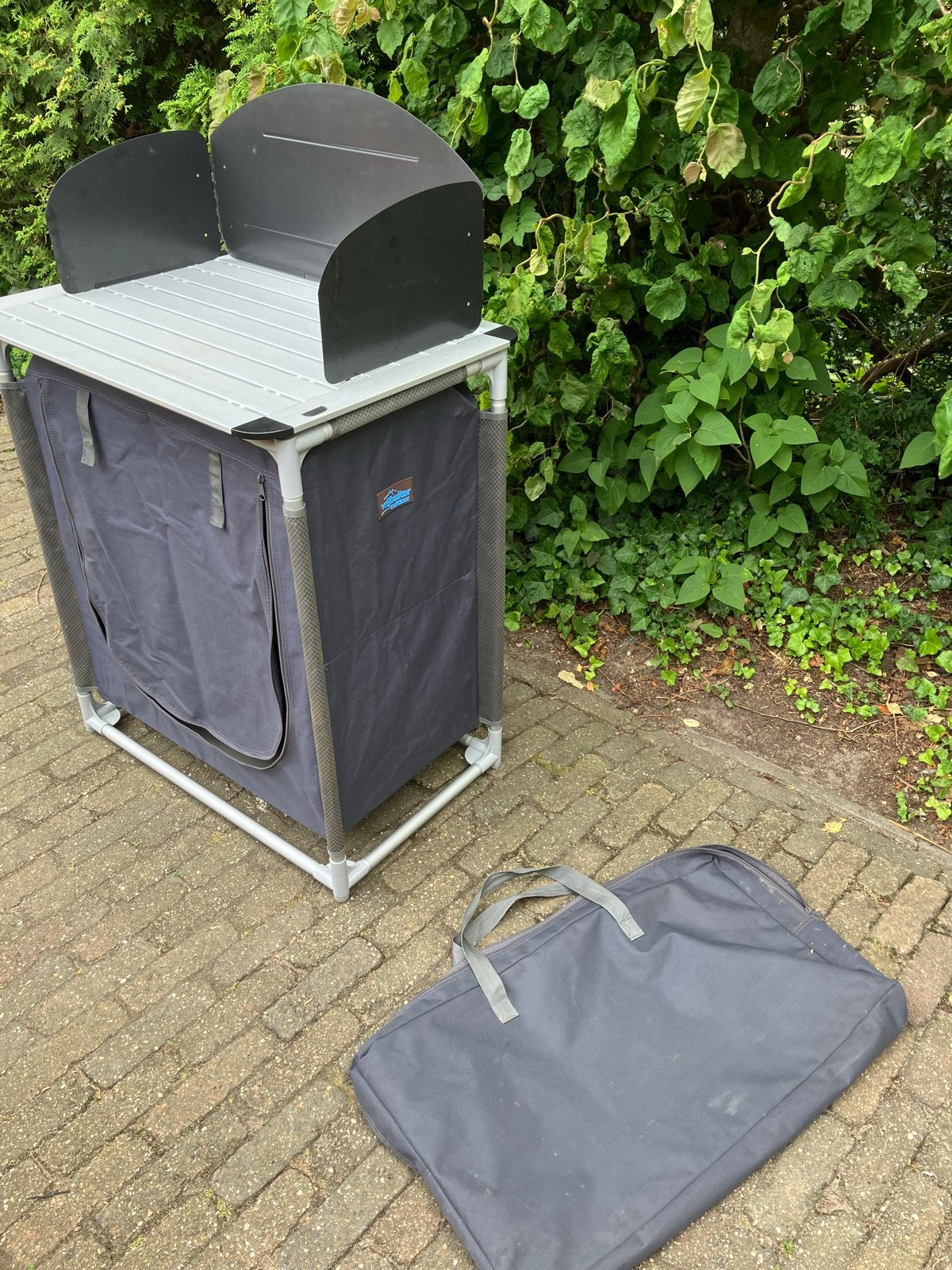 Camping Keuken Kast met Spatscherm, Ophalen, Gebruikt