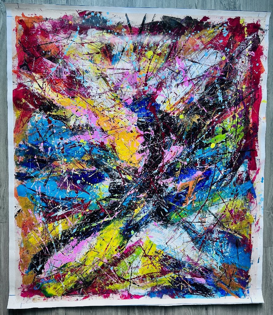 Acryl op doek Jovan Srijemac - Broken corals, Abstract, Acrylverf, Verzenden, Overige materialen