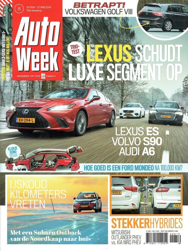 Autoweek 2019 nr. 8 (o.a. Lexus ES 300h & Volvo S90 T5), Verzenden, Gelezen, Algemeen