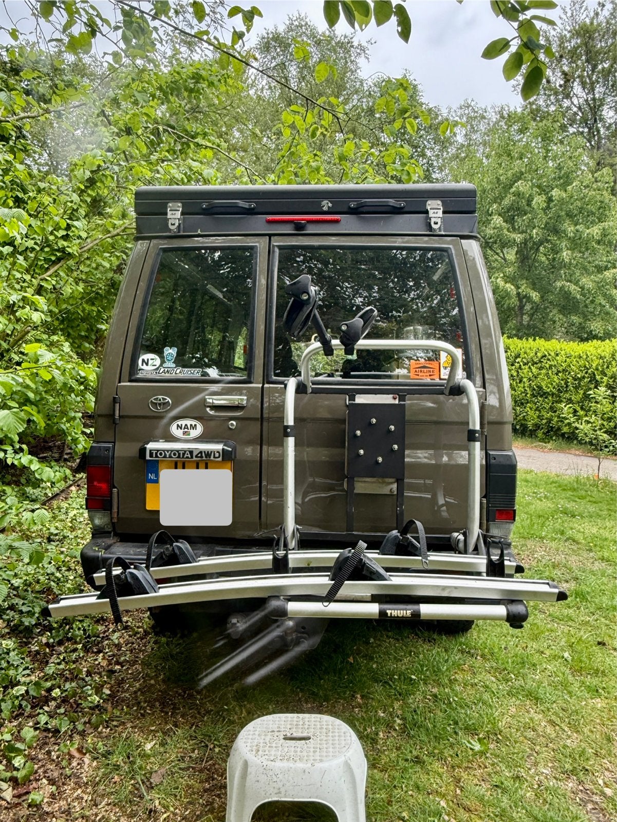Thule Elite G2 fietsendrager voor 2 fietsen, Gebruikt, Elektrische fiets, 2 fietsen, Achterklepdrager