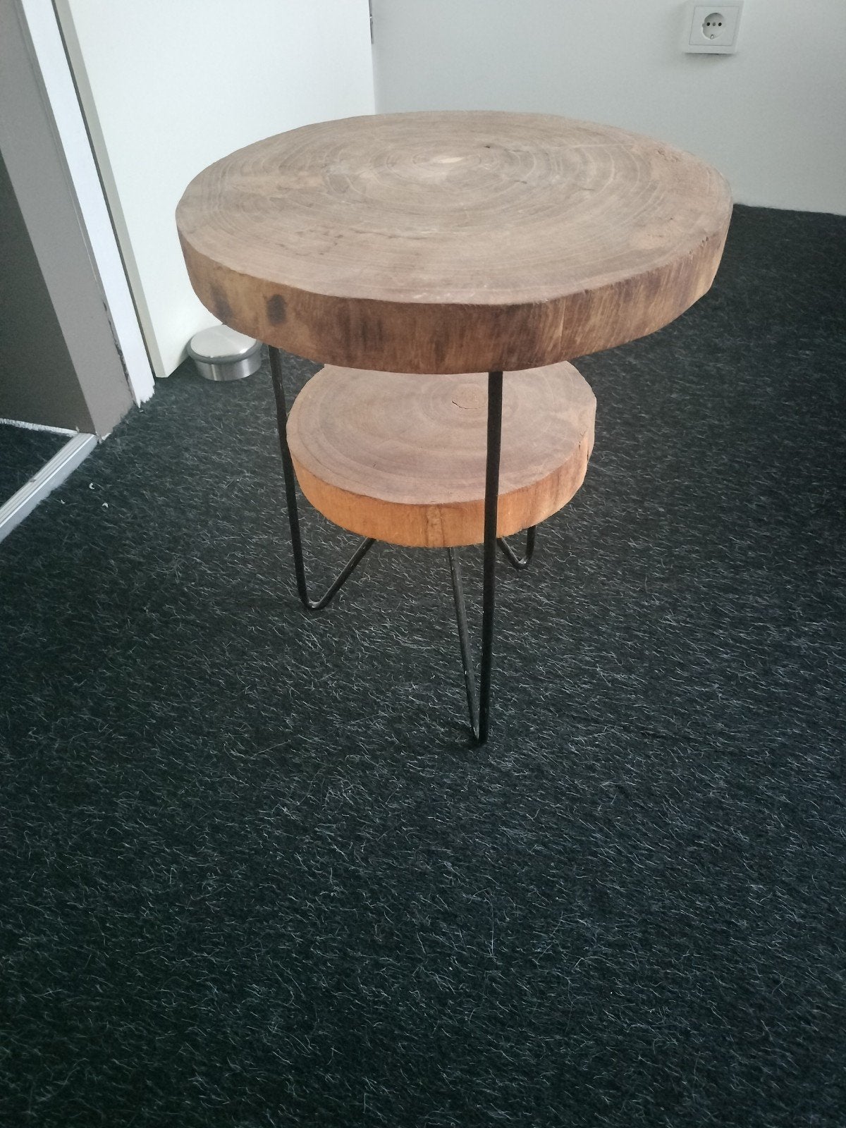 Bijzettafeltje, Huis en Inrichting, Tafels | Bijzettafels, Ophalen, Rond, Minder dan 55 cm, 45 tot 60 cm