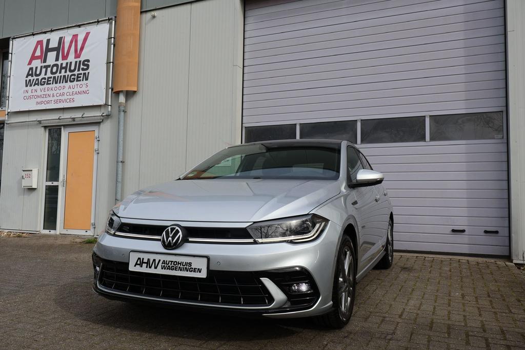 Volkswagen Polo | R-Line|ACC|PANO|VIRTUAL|IQ*Light|, Auto's, Stof, 95 pk, Zwart, Bedrijf