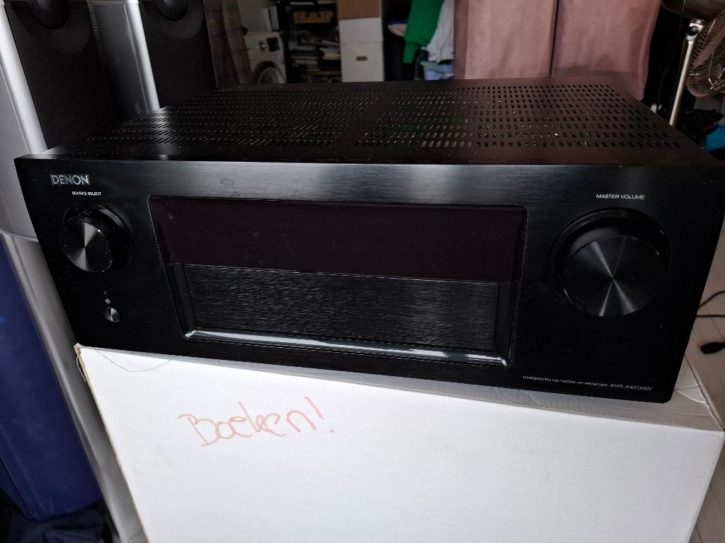 DENON AVR-X4200W black, Ophalen, Gebruikt, Denon, 120 watt of meer