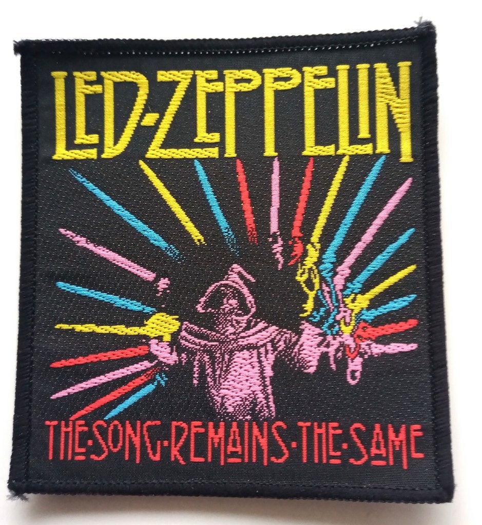 Led Zeppelin mooie vintage 1978 the song remains...patch 37, Verzamelen, Muziek, Artiesten en Beroemdheden, Ophalen of Verzenden