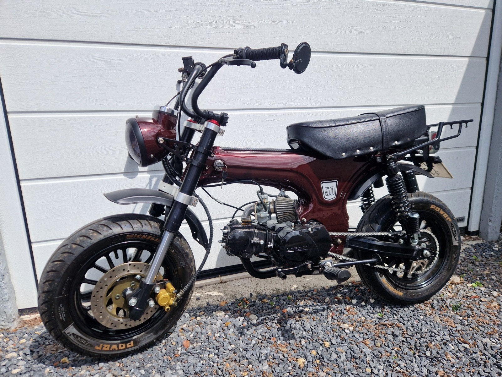 Jincheng Honda Dax ST50 - Unieke Custom Brommer, Ophalen, Gebruikt, Maximaal 45 km/u, 4 versnellingen