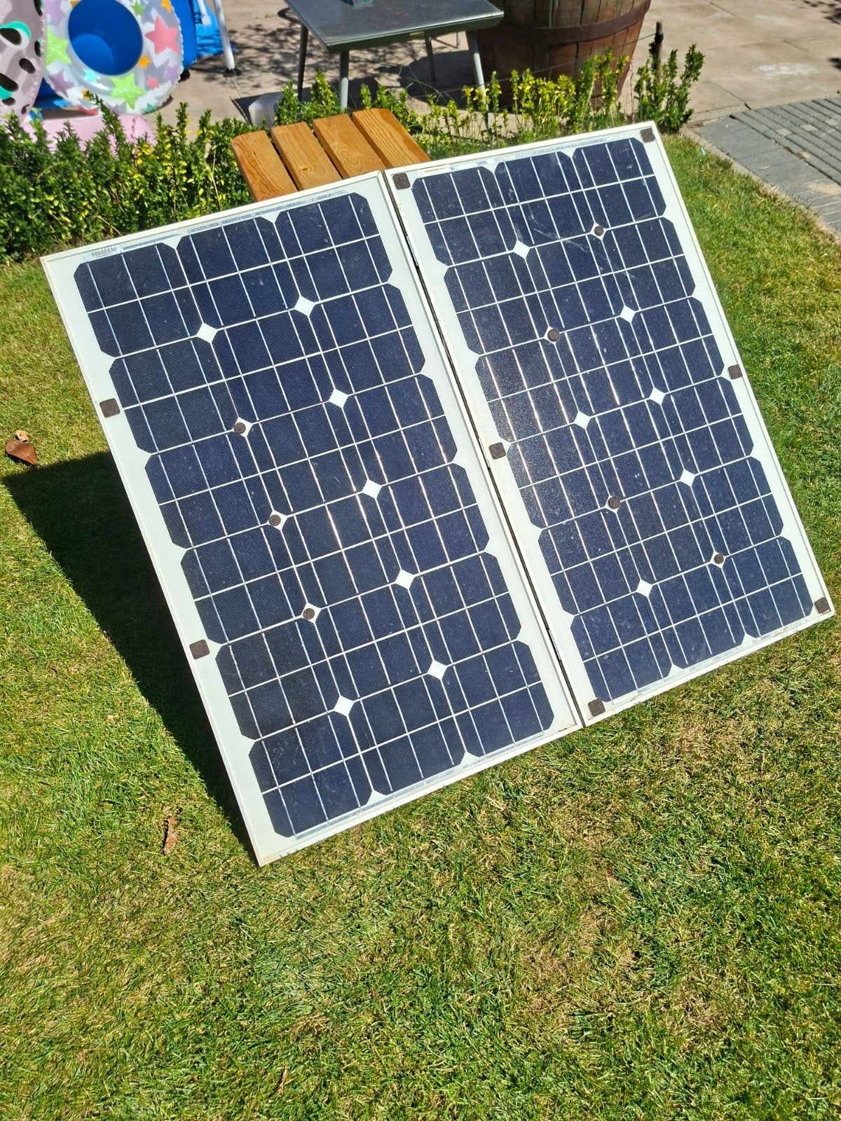 12 volt Solarpanelen 20 ampere lader  (2x 80Wp), Ophalen, Gebruikt