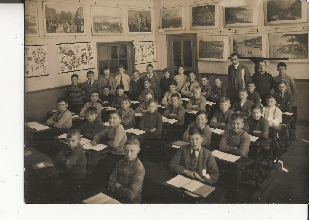 Westland Klassefoto jongensklas Fotokaart, Ophalen of Verzenden, 1920 tot 1940, Ongelopen, Zuid-Holland