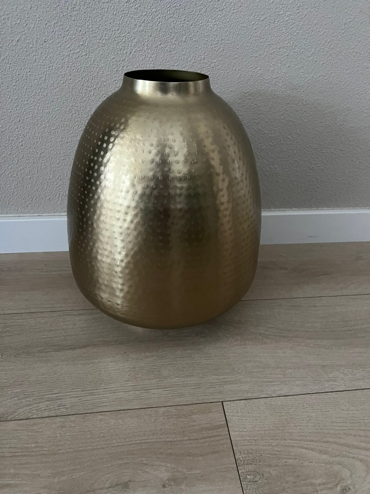Decoratieve vaas goud, Ophalen, Zo goed als nieuw, Goud