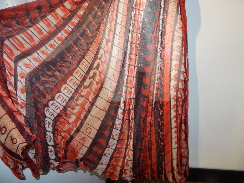 Jean Paul Gaultier prachtige jurk in print merk in de stof38, Kleding | Dames, Maat 38/40 (M), Meerkleurig, Ophalen of Verzenden