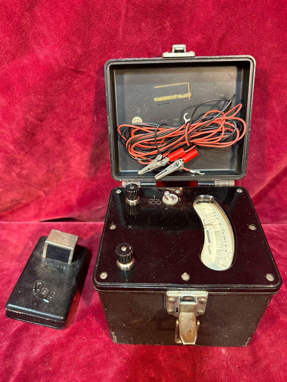 Vintage B&E Maarssen Megohmmeter - Type AA2, Ophalen of Verzenden