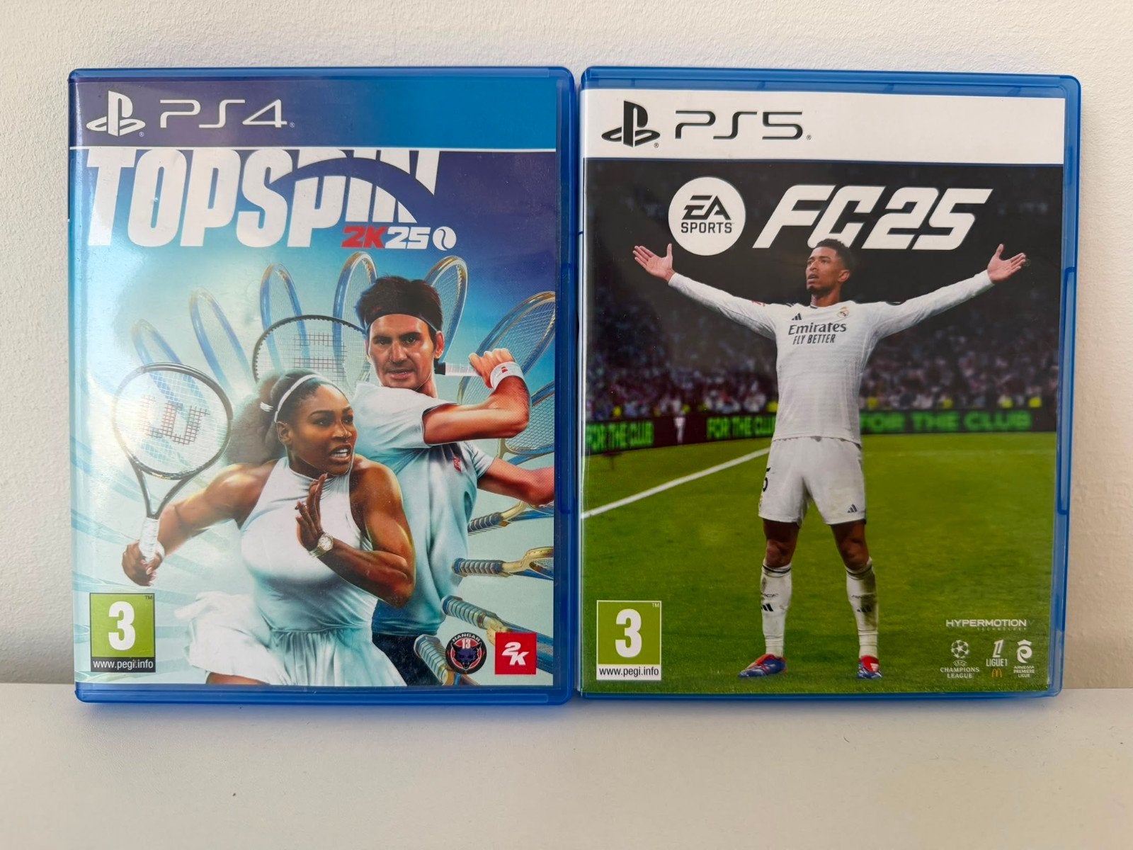 EA Sports FC 25 (PS5) & TopSpin 2K25 (PS4) – Nieuwstaat!, Ophalen, Zo goed als nieuw, Eén computer, Sport
