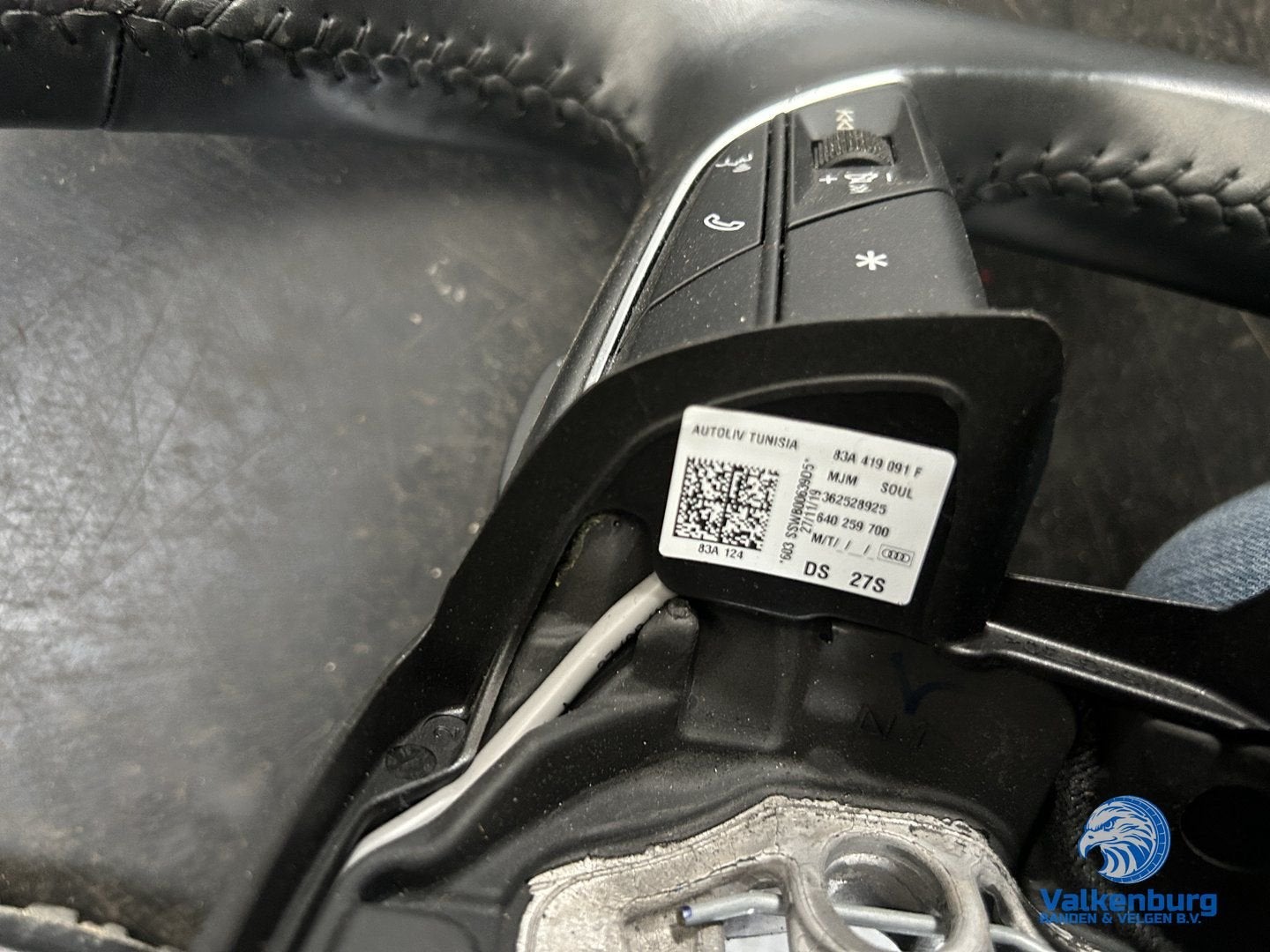 Originele Audi Q3 83A leder stuurwiel stuurbediening flipper, Gebruikt, -, -, Ophalen of Verzenden