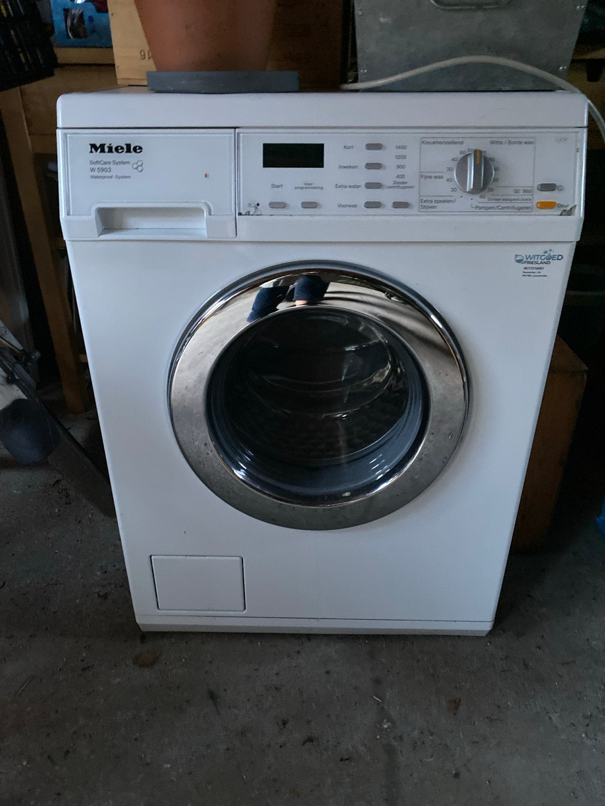 Miele W 5903 SoftCare System Wasmachine met storing f53, Ophalen, Gebruikt, 8 tot 10 kg, 1600 toeren of meer