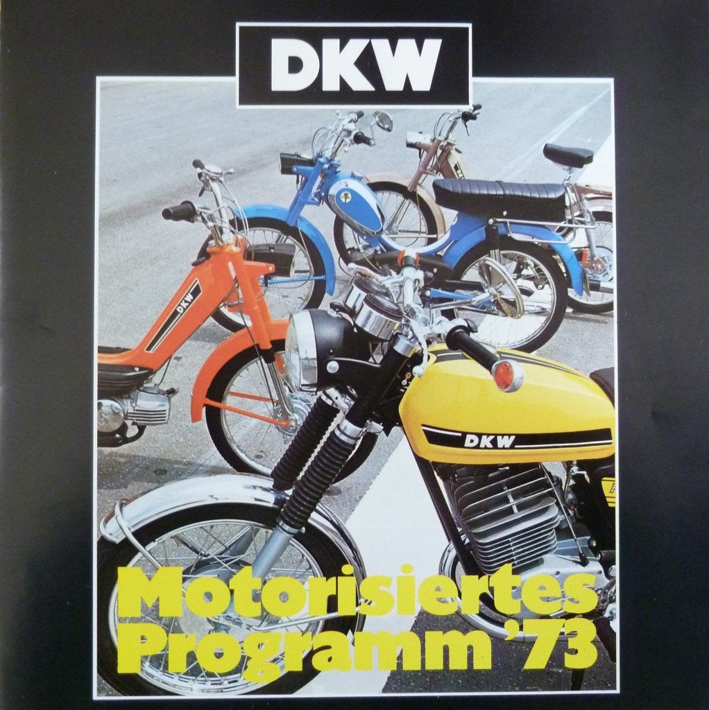 Folder DKW Motorisiertes Programm 1973, Fietsen en Brommers, Ophalen of Verzenden, Nieuw