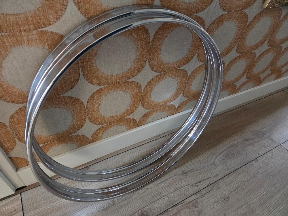 Chromen bassdrum hoops 20 inch oude Sonor, Muziek en Instrumenten, Ophalen, Gebruikt, Drums of Percussie