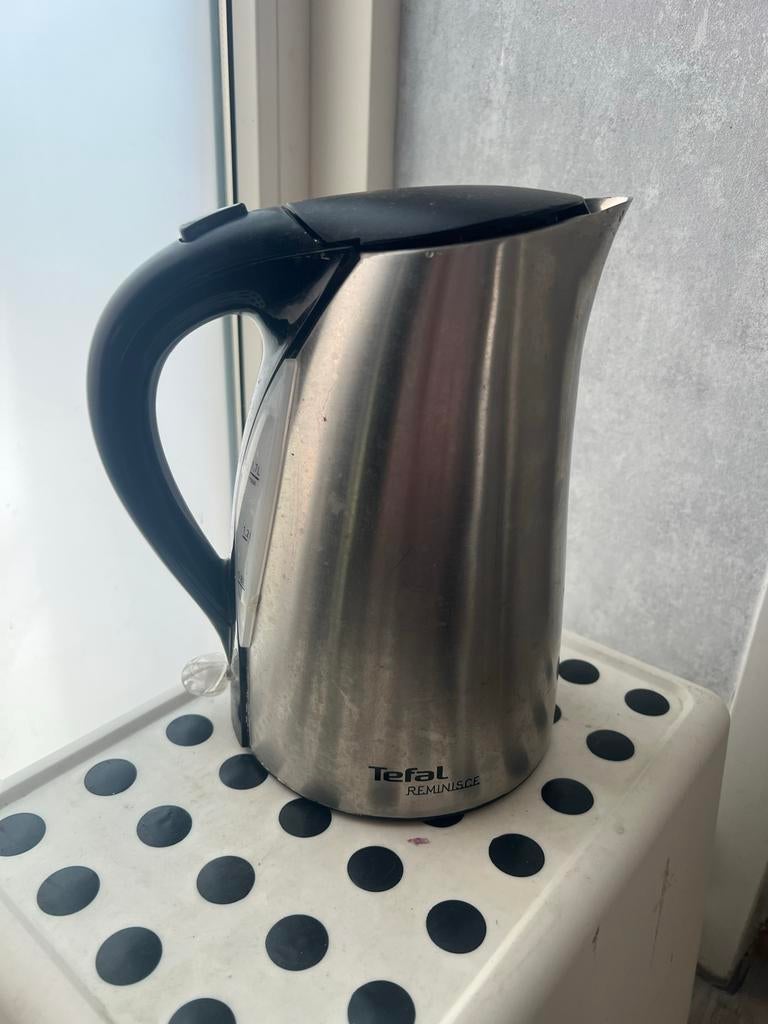 Tefal Reminisce RVS Waterkoker 1,7L, 1 tot 2 liter, Ophalen of Verzenden, Zo goed als nieuw, Rvs