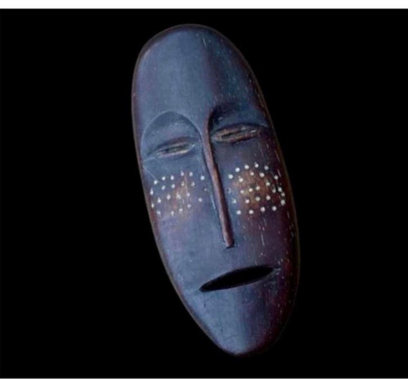 lega - DR Congo 1960 Oud paspoortmasker masker Afrika africa, Antiek en Kunst, Afrika, Ophalen of Verzenden, Masker
