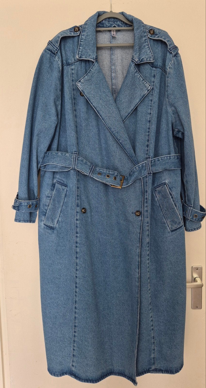 Jeans trenchcoat. Rainbow van Bonprix. XXL, Rainbow, Blauw, Maat 46/48 (XL) of groter, Ophalen of Verzenden