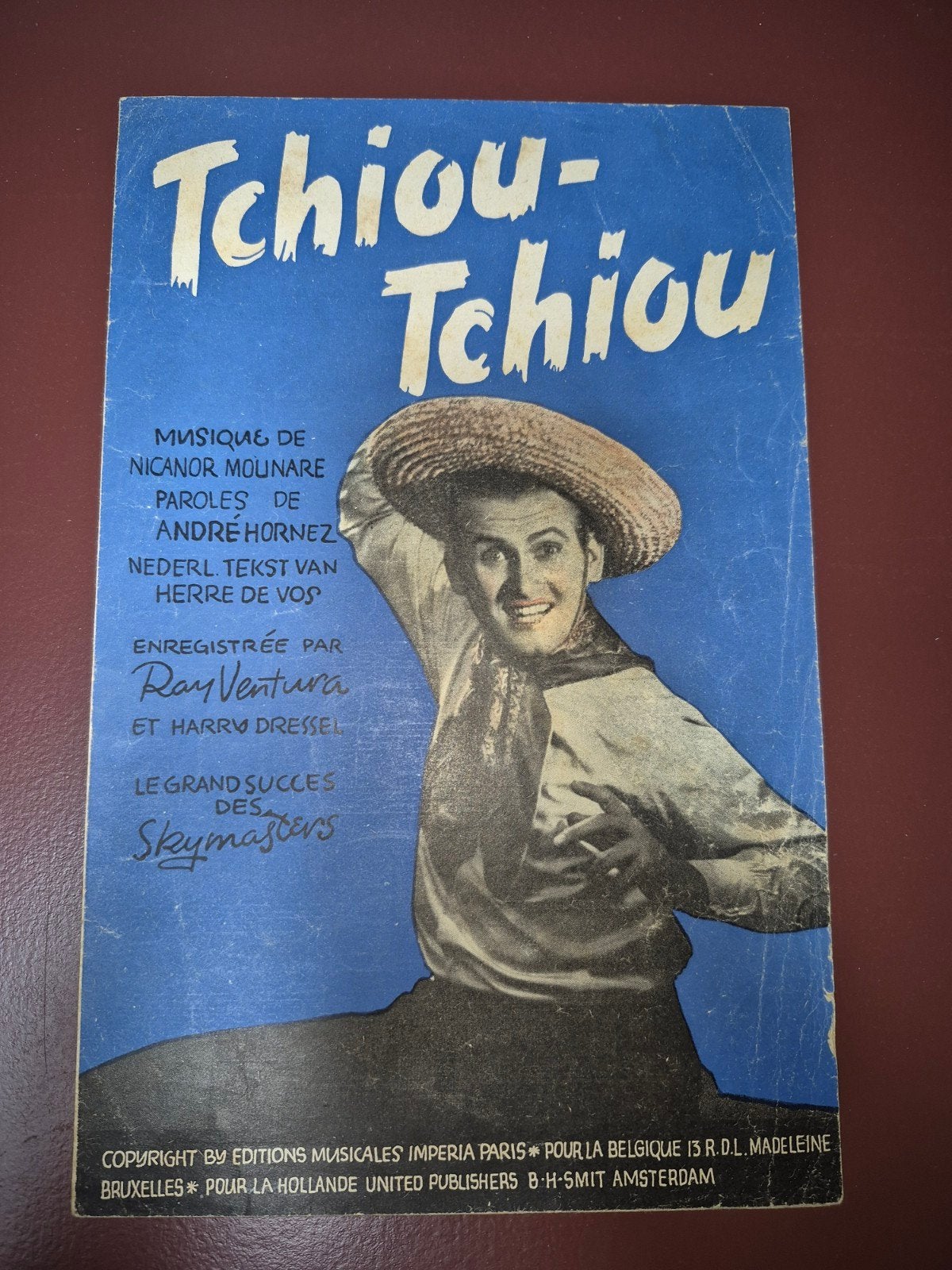 Tchiou-Tchiou bladmuziek - Ray Ventura & Harry Dressel, Zang, Gebruikt, Ophalen of Verzenden, Artiest of Componist