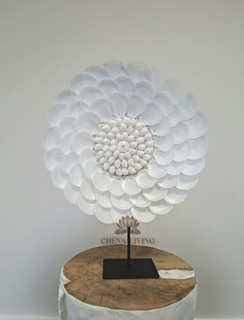 Schelpen ornament Bloem op standaard, Verzenden, Nieuw
