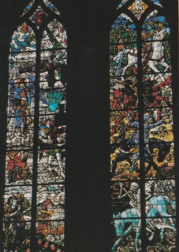 TUBBERGEN St. Pancratius Kerk Apocalypse Ramen, Verzenden, 1980 tot heden, Gelopen, Overijssel