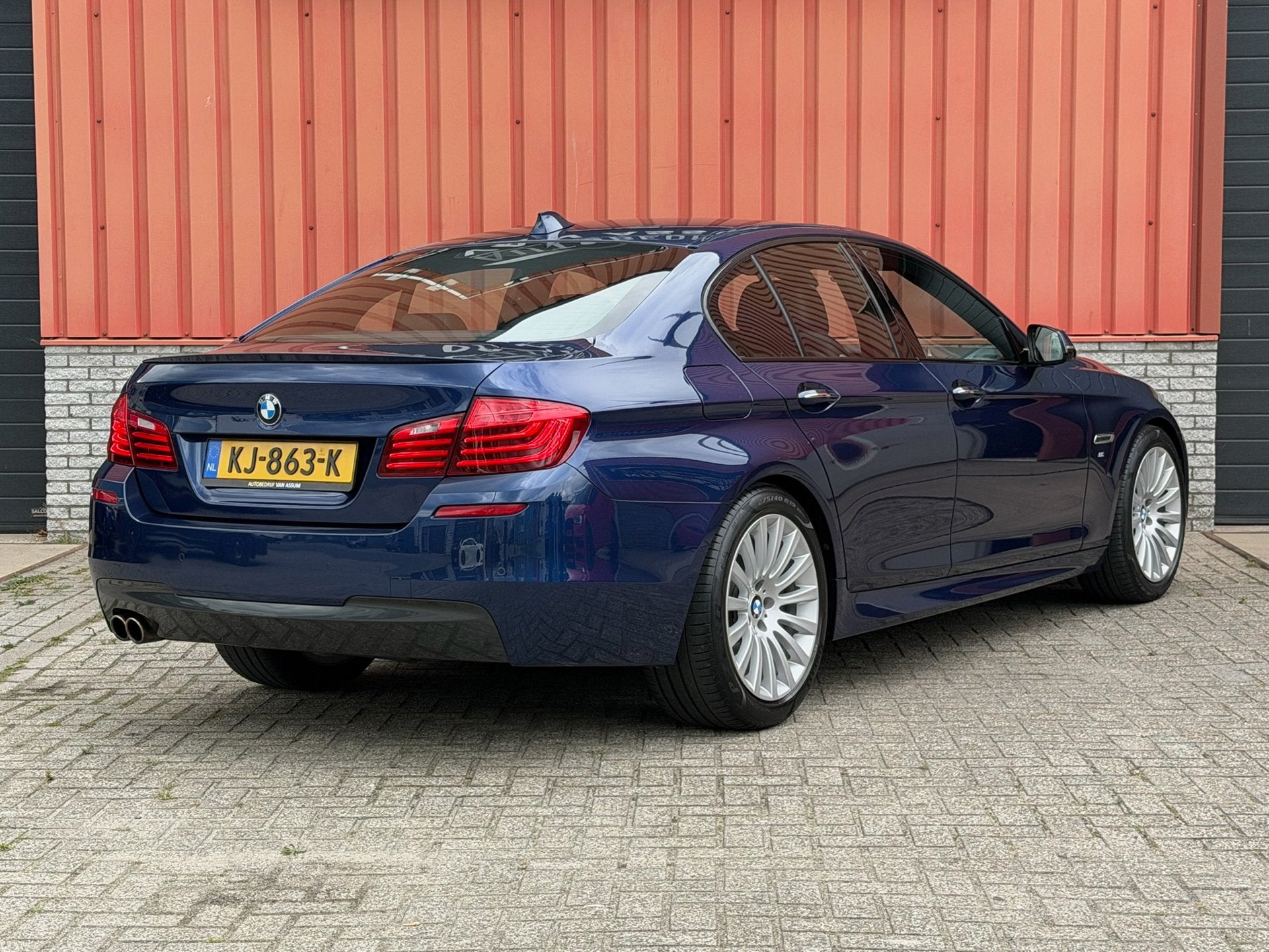 BMW 5-serie 520i M Sport Edition Leer Memory Stoelvw NAP, Automaat, Achterwielaandrijving, Gebruikt, 4 cilinders