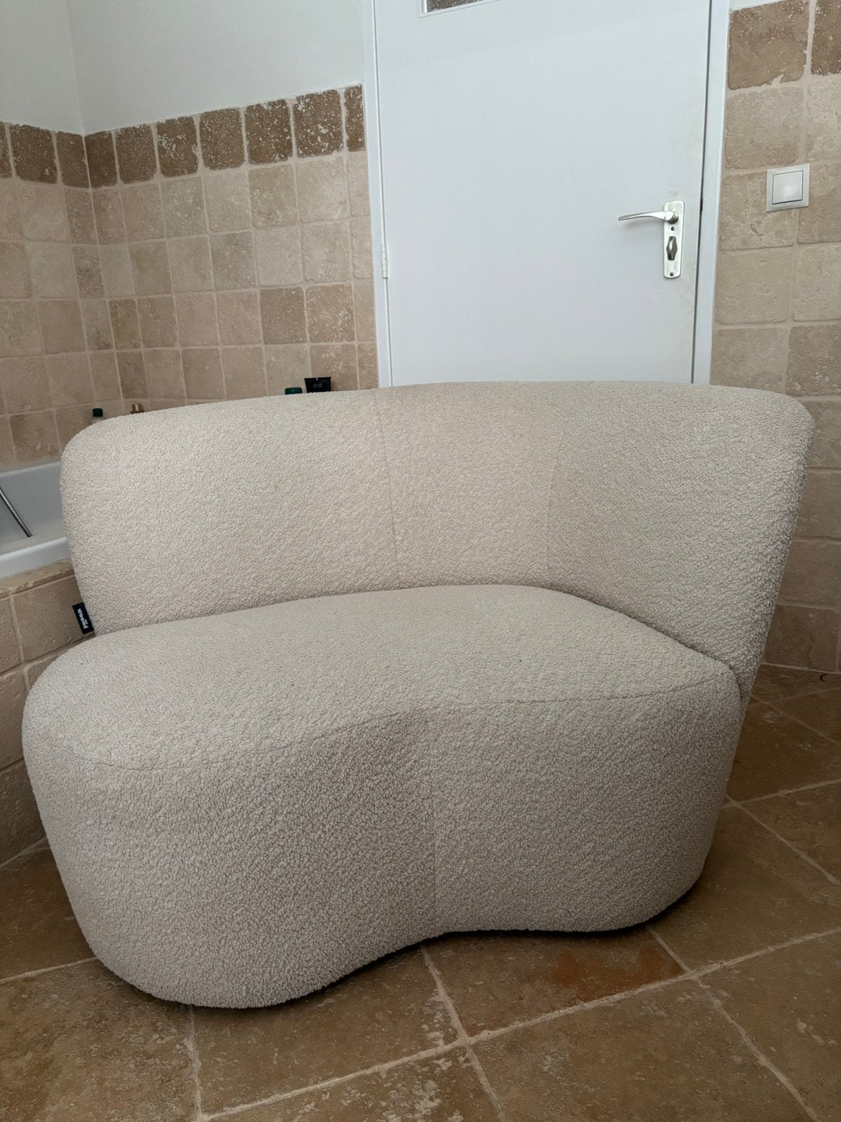 WOOOD fauteuil, Ophalen, Zo goed als nieuw, Rond, Stof