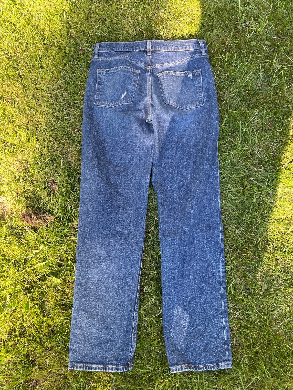 GAP Sky High Straight Jeans W28/L28, Kleding | Dames, Spijkerbroeken en Jeans, Ophalen of Verzenden, Gedragen, Blauw, W28 - W29 (confectie 36)