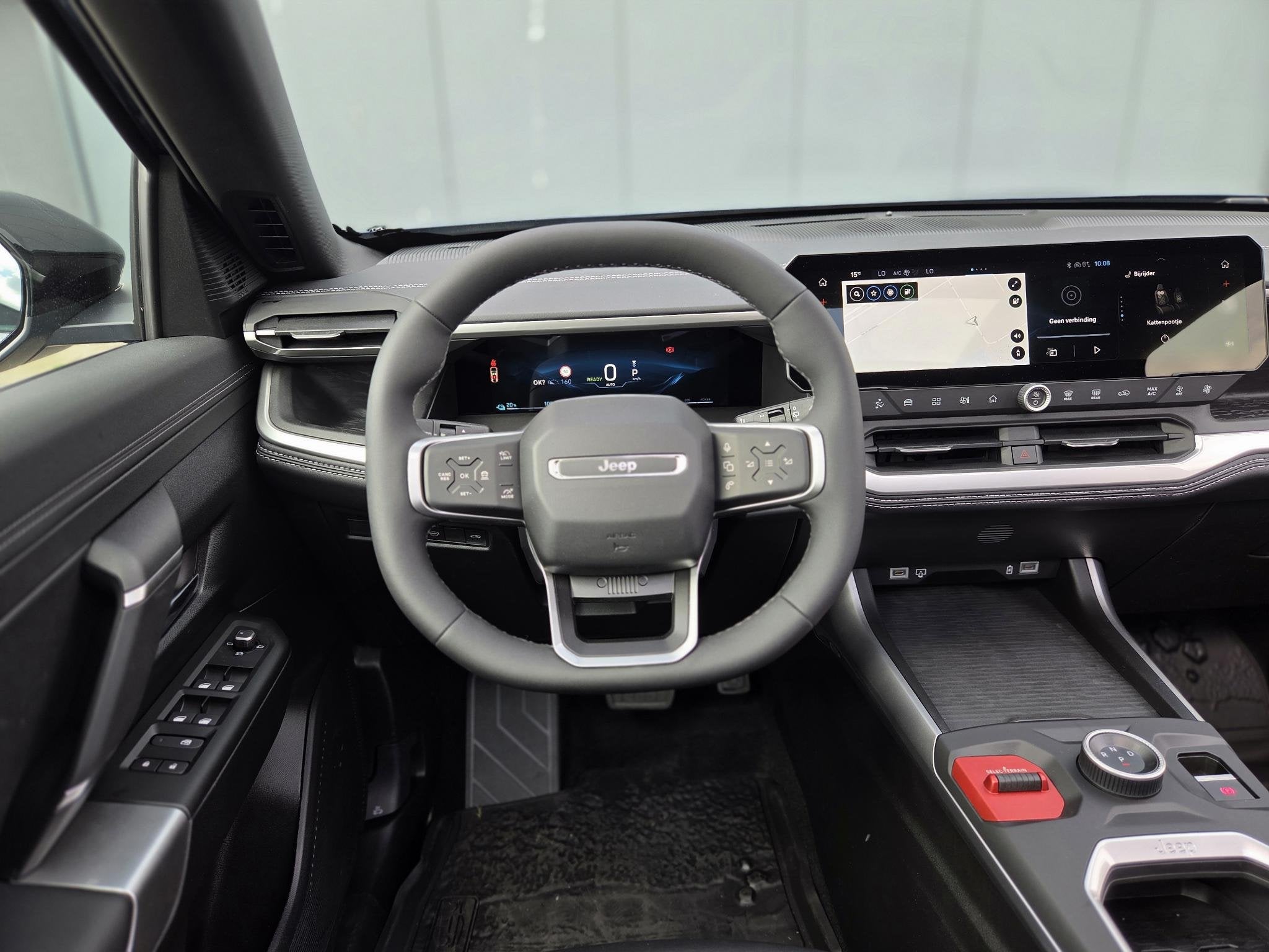 Jeep Compass First Edition 74 kWh | Apple-Android | Panorama, Auto's, Gebruikt, 213 pk, Blauw, 31 min