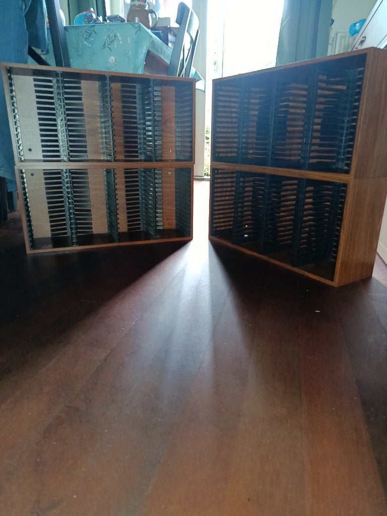 Vintage cd opbergsysteem, Ophalen, Kunststof, Cd's