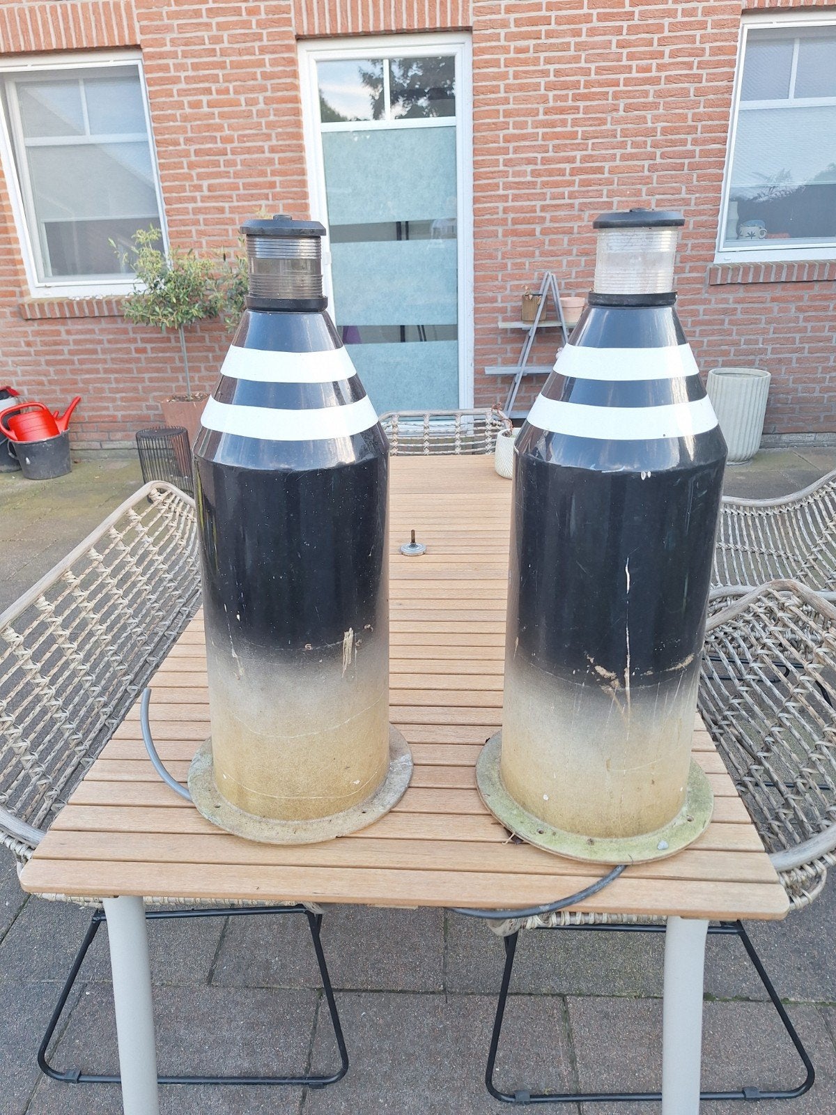 Set van 2 unieke buitenlampen - Industriële stijl, Ophalen of Verzenden