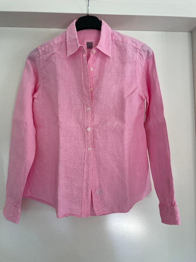 0039ITALY: leuke roze linnen bloes maat 36, Verzenden, Roze, Maat 36 (S), 0039 ITALY