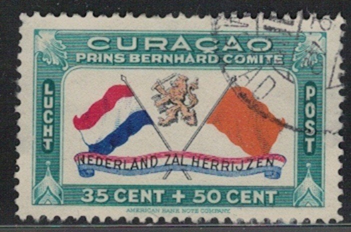 A329 Curacao LP 23 gestempeld, Postzegels en Munten, Verzenden, Gestempeld