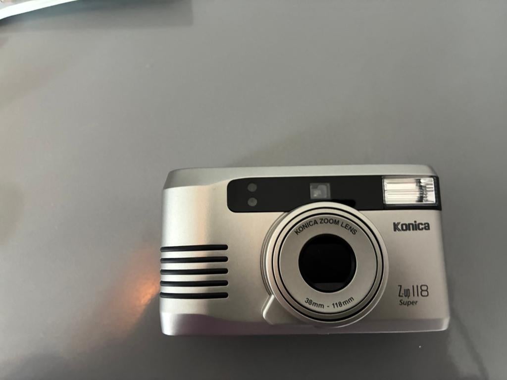 Konica Z-up 118 Super camera, Audio, Tv en Foto, Fotocamera's Analoog, Ophalen, Gebruikt, Compact, Konica