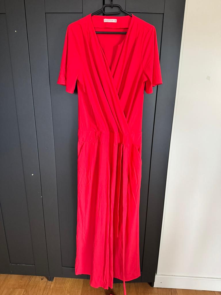 Studio Anneloes jumpsuit rood travelstof maat XXL, Ophalen of Verzenden, Zo goed als nieuw, Maat 46/48 (XL) of groter, Rood