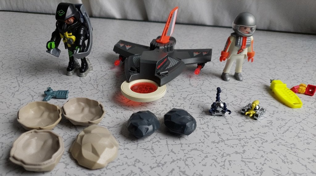 Playmobil 4877 Secret Agent Detection Jet, Gebruikt, Complete set, Voertuig, Ophalen of Verzenden