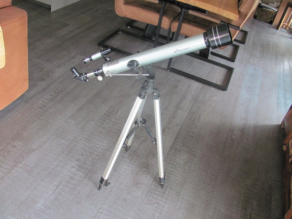 Telescoop - Spectron 70060, Audio, Tv en Foto, Optische apparatuur | Telescopen, Gebruikt, Lenzentelescoop (refractor), Met statief